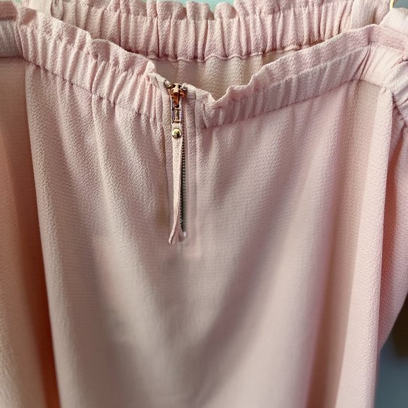 Candie's Separated Shoulder Soft Pink Top in Junior's Size XL NWT - Picture 6 of 11